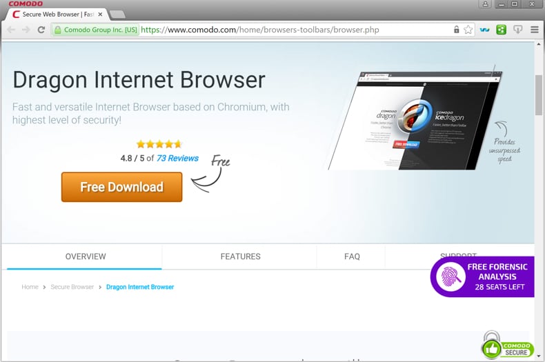 comodo dragon browser for mac